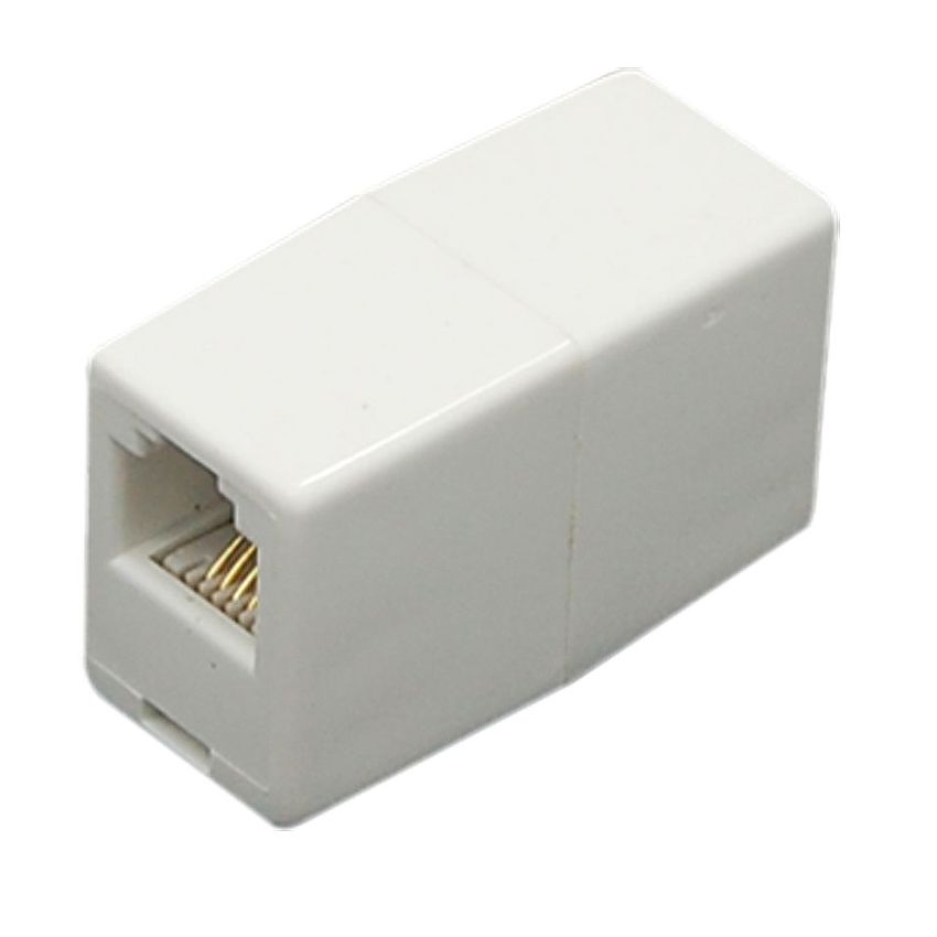 Rj11 6p4c. Муфта RJ 11. Джойнер для интернет кабеля. ADSL разъем.